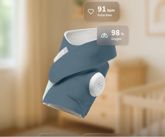 Розумна шкарпетка для немовлят Owlet Dream Sock Bedtime Blue